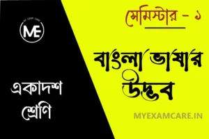 Read more about the article বাংলা ভাষার উদ্ভব | একাদশ শ্রেণি বাংলা প্রশ্ন উত্তর | ভাষা ও সংস্কৃতি